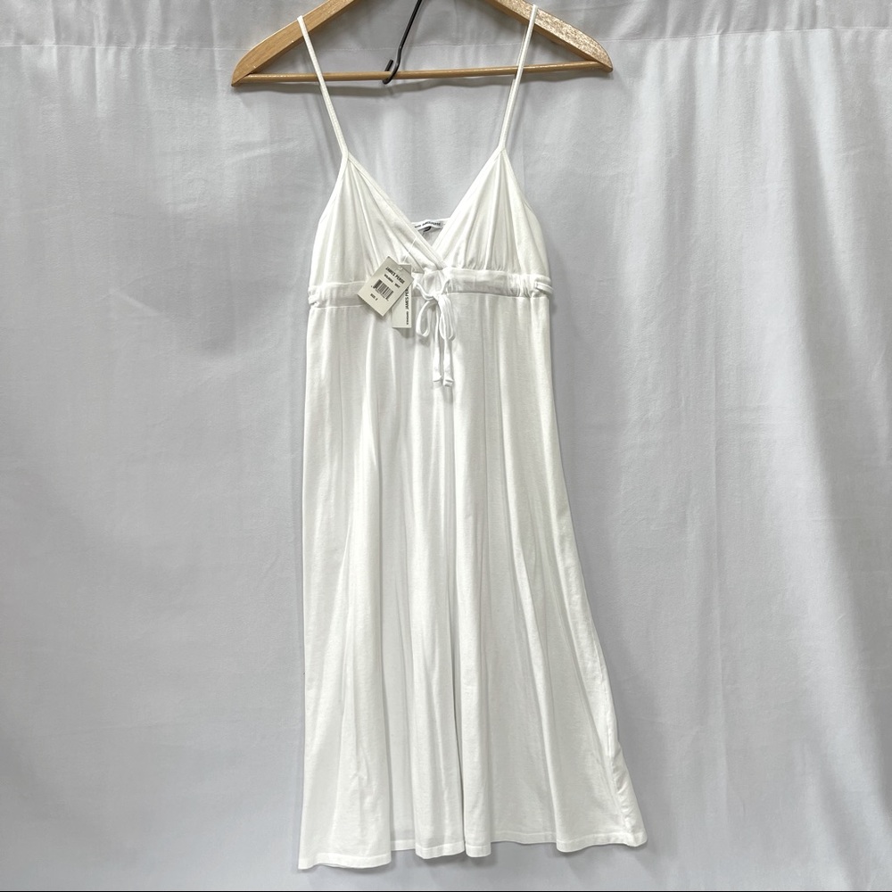 NWT James Perse White Cotton Dress (size 2 | Med)